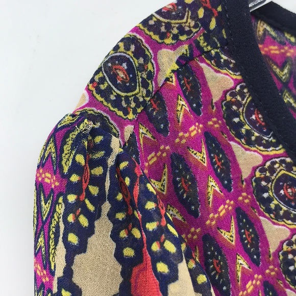 Maeve Anthropologie Large Peasant 60s Boho Dress - Picture 3 of 7